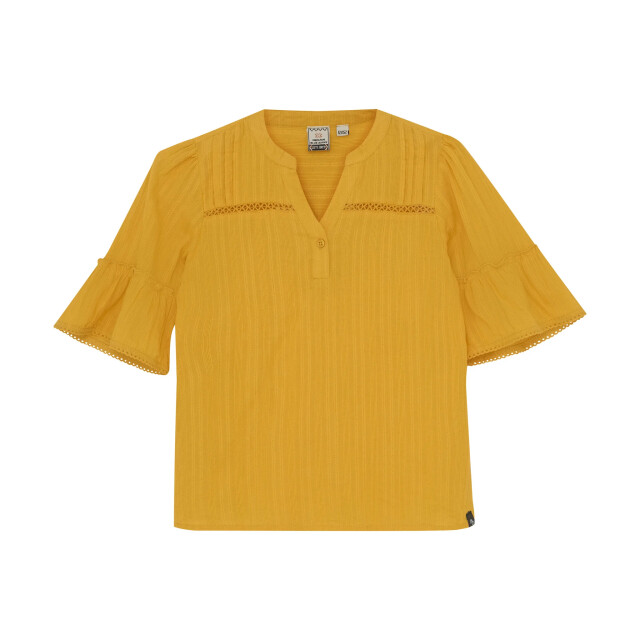 Indian Blue Zomer t-shirt s/s meisjes - fancy 970256-3053-Radiant Yellow large