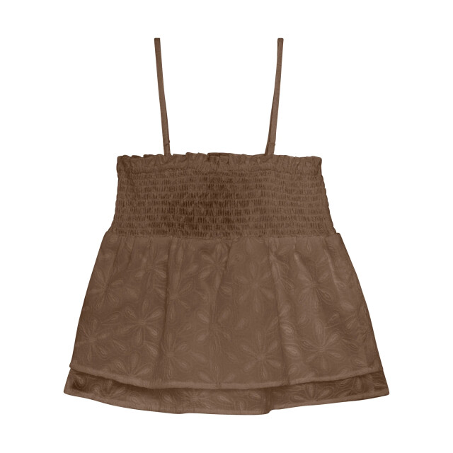 Indian Blue Zomer top meisjes - broderie 970248-2222-Cocoa Brown large