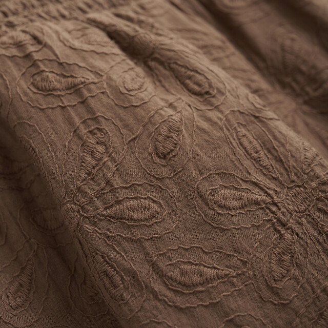 Indian Blue Zomer top meisjes - broderie 970248-2222-Cocoa Brown large