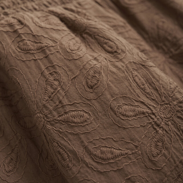 Indian Blue Zomer top meisjes - broderie 970248-2222-Cocoa Brown large