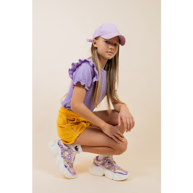 MAYCE Zomer short meisjes oker velvet MY502-5607-550 large