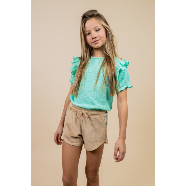 MAYCE Zomer short meisjes - velvet MY502-5607-400 large