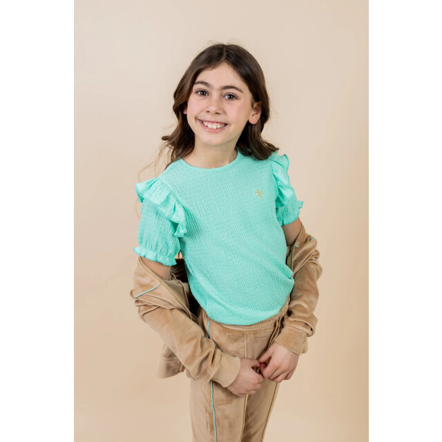 MAYCE Zomer top meisjes mint wrinkel MY502-5410-303 large