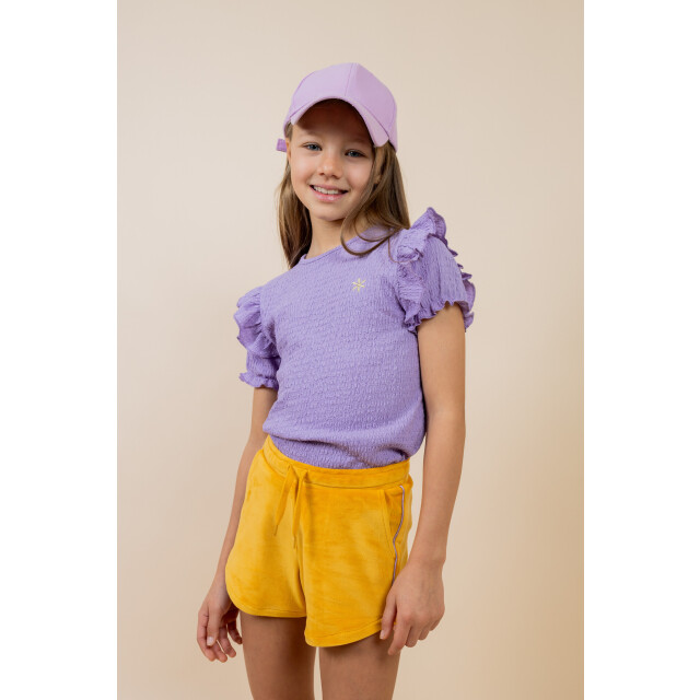 MAYCE Zomer short meisjes oker velvet MY502-5607-550 large