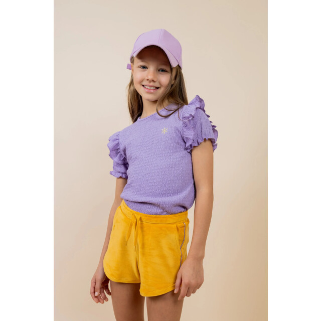 MAYCE Zomer short meisjes oker velvet MY502-5607-550 large