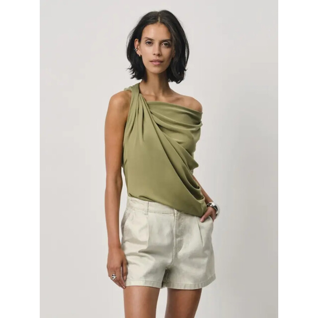 Dante 6 D6 vicente twist detail jersey top olive D6 Vicente Twist Detail Jersey Top Olive/Olive Glow large
