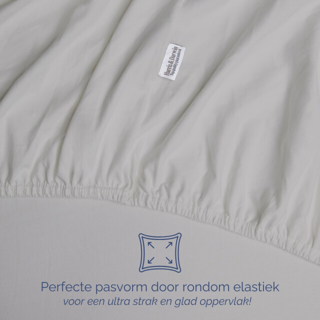 Harris & Darwin H&d topper hoeslaken 100% jersey katoen 90x200 cm tot 15cm matrasdikte - 3059847 large