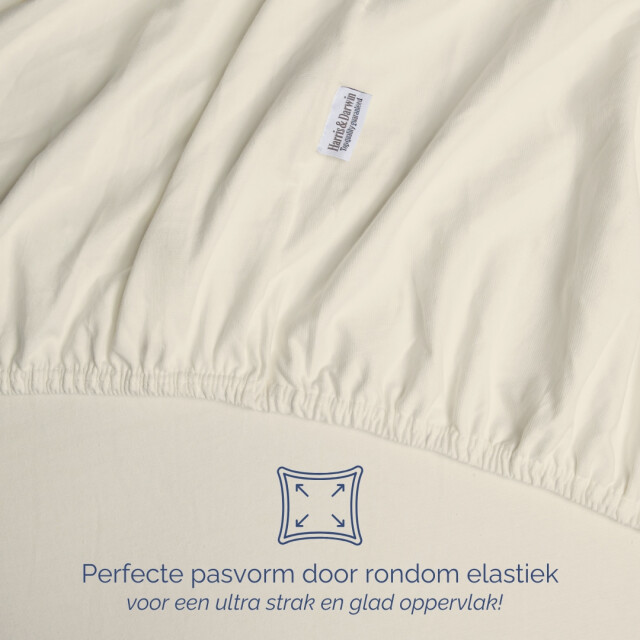 Harris & Darwin H&d topper hoeslaken 100% jersey katoen 90x200 cm tot 15cm matrasdikte - 3059841 large
