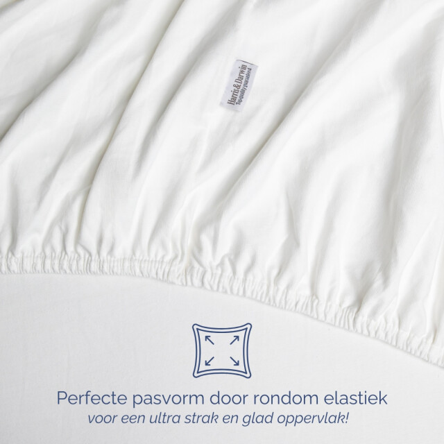 Harris & Darwin H&d topper hoeslaken 100% jersey katoen 200x200 cm tot 15cm matrasdikte - 3060029 large