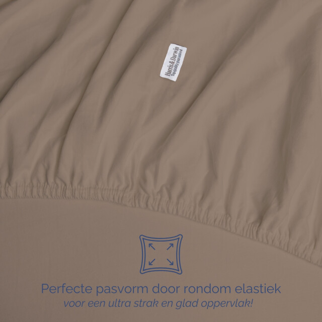 Harris & Darwin H&d topper hoeslaken 100% jersey katoen 90x200 cm tot 15cm matrasdikte - 3059844 large