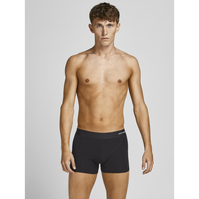 Jack & Jones Heren boxershorts trunks effen jacbasic bamboe 6-pack groen/blauw/zwart 12198852-BLACK-FOREST large