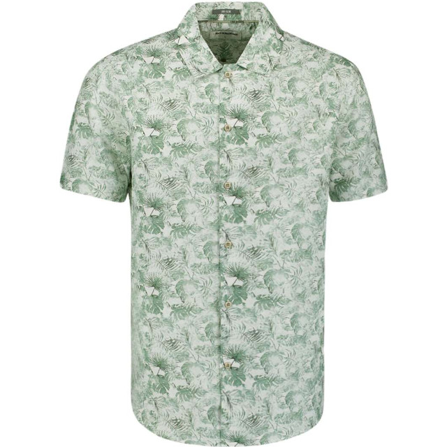 No Excess Shirt short sleeve allover printed green 27440335-050 large