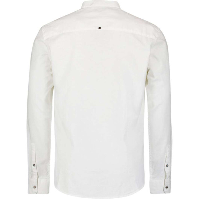 No Excess Shirt granddad solid h linen white 27470218SN-010 large