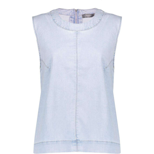 Geisha Top bleached denim 53002-10-000830 large
