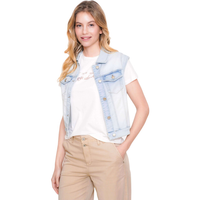 Geisha Jeansjacket bleached denim 55021-10-000830 large