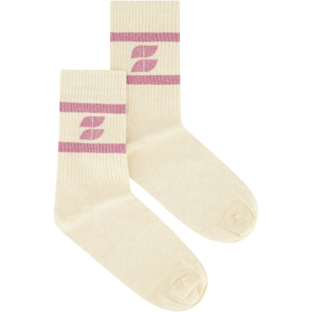 By-Bar Amsterdam Logo sparkle socks ash rose 25128403-367 large