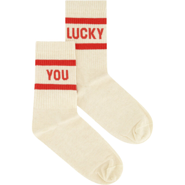 By-Bar Amsterdam Lucky you socks poppy red 25128405-305 large