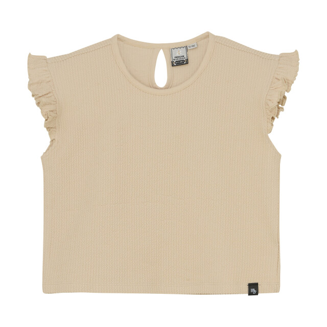 Indian Blue Zomer top meisjes - cropped ruffel 970249-2020-Sandshell large