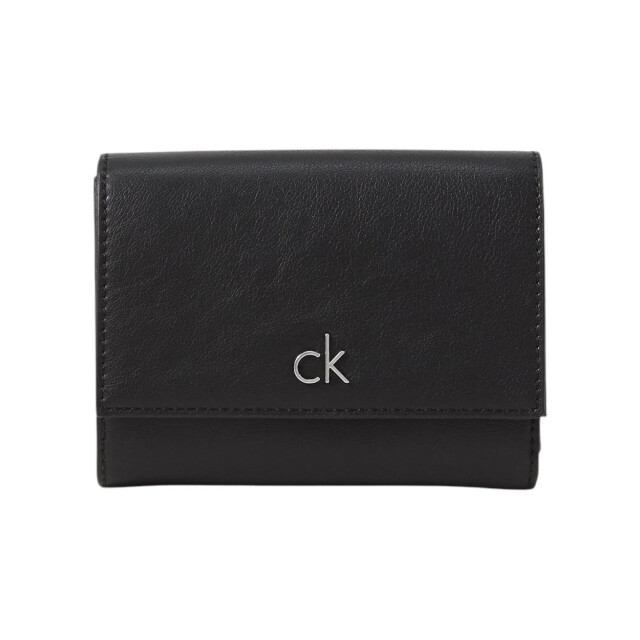 Calvin Klein Daily medium trifold portemonnee Calvin Klein Zwart Daily Medium Trifold Portemonnee large