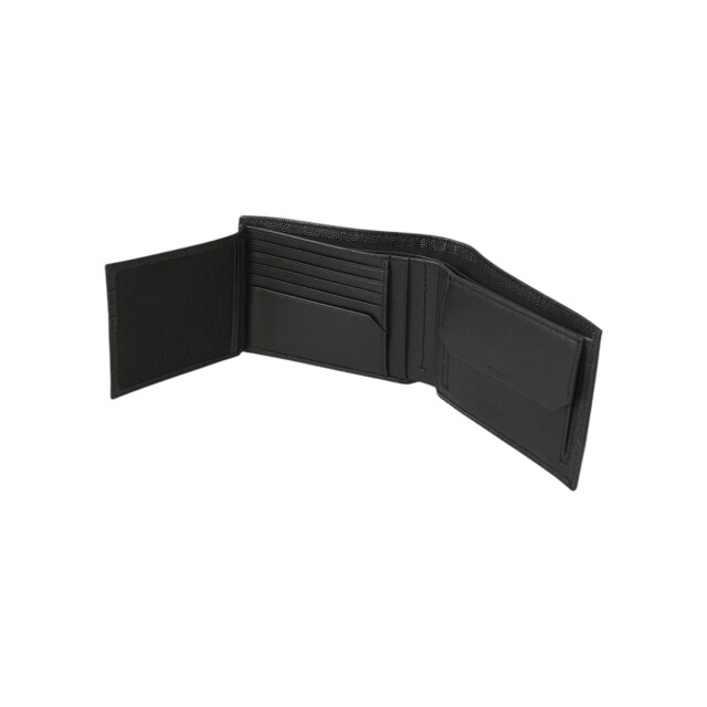 Calvin Klein Must trifold coin portemonnee Calvin Klein Zwart Must Trifold Coin Portemonnee large