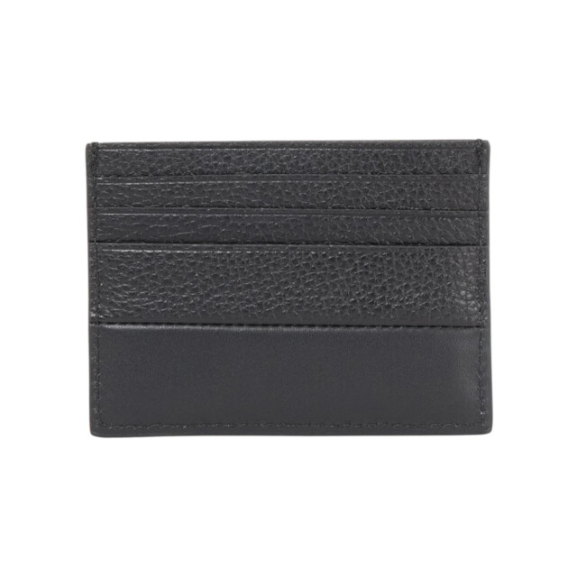 Calvin Klein Leer met structuur portemonnee Calvin Klein Zwart Leer Met Structuur Portemonnee large