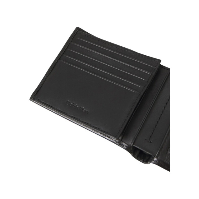 Calvin Klein Must trifold coin portemonnee Calvin Klein Zwart Must Trifold Coin Portemonnee large
