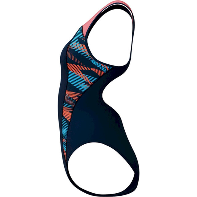 Speedo eco+ plastisol laneback nav/ora badpak sport dames 069130_472-46 large