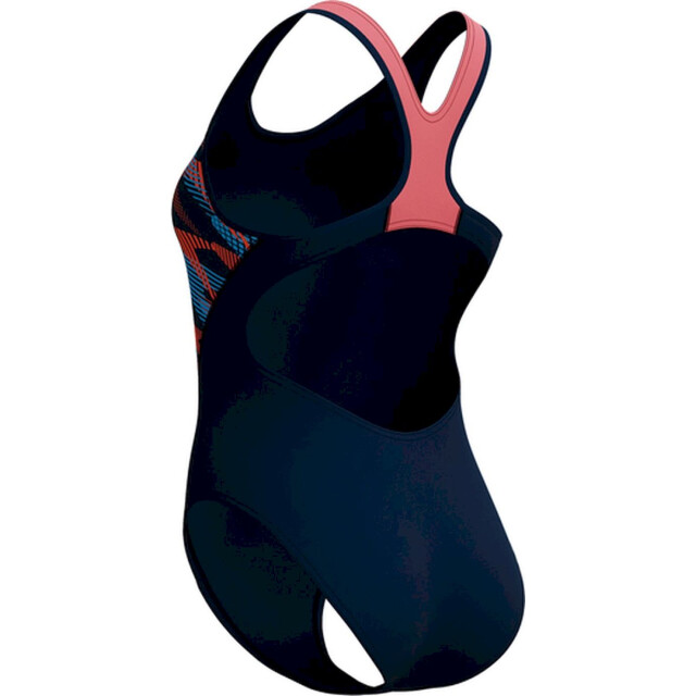 Speedo eco+ plastisol laneback nav/ora badpak sport dames 069130_472-46 large
