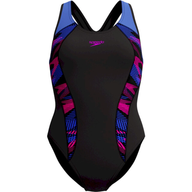 Speedo eco+ plastisol laneback bla/blu badpak sport dames 069123_992-44 large