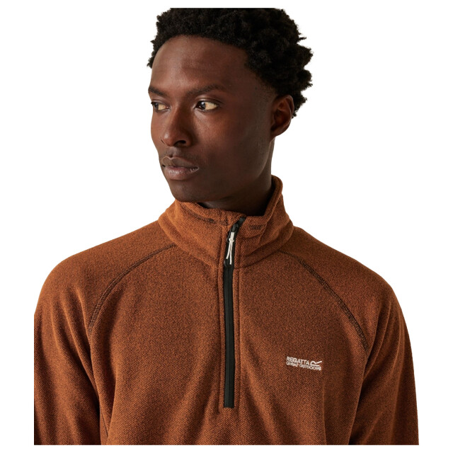 Regatta Geweldige outdoors heren kenger half zip honeycomb fleece UTRG2836_burntcopper large