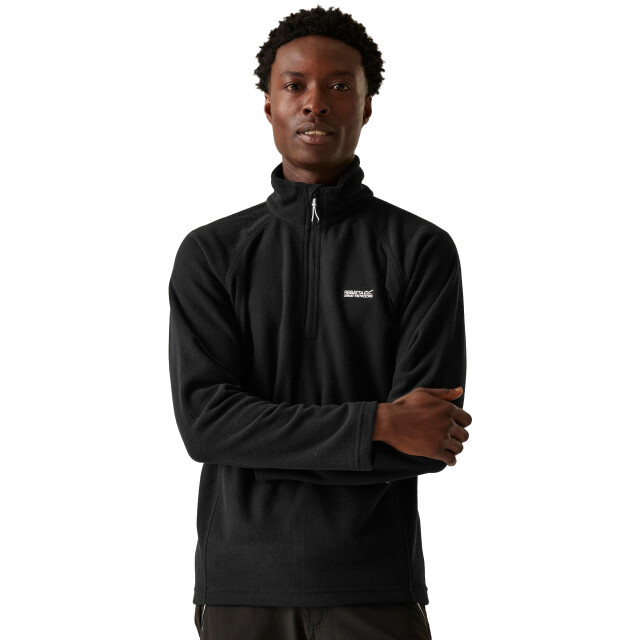 Regatta Geweldige outdoors heren kenger half zip honeycomb fleece UTRG2836_black large