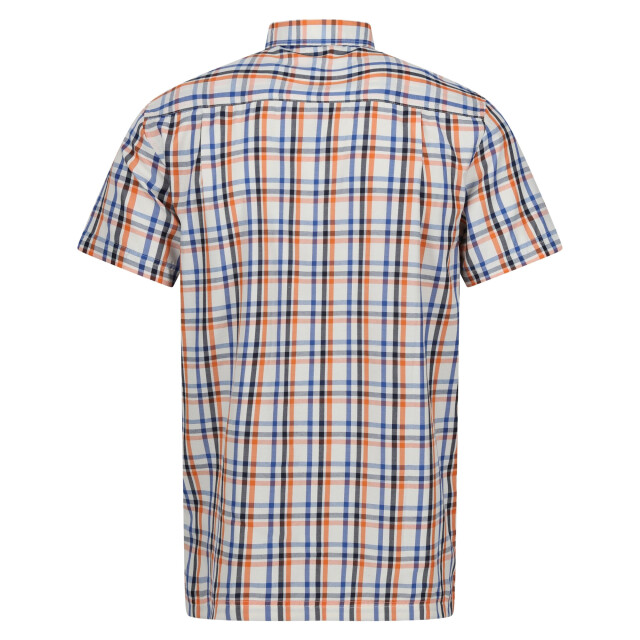Regatta Heren mindano viii geruit overhemd met korte mouwen UTRG9776_newroyalpersimmon large