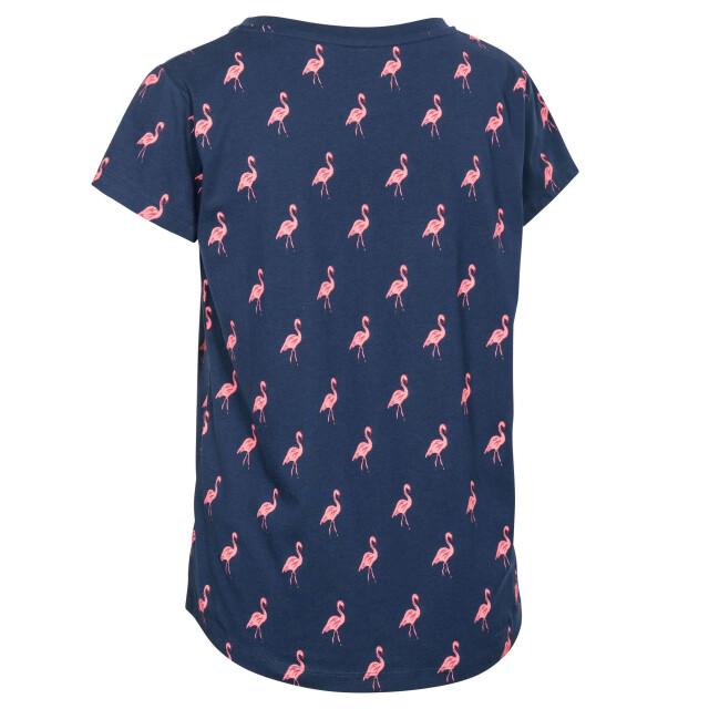 Trespass Dames carolyn korte mouwen t shirt met patronen UTTP4702_navyflamingo large