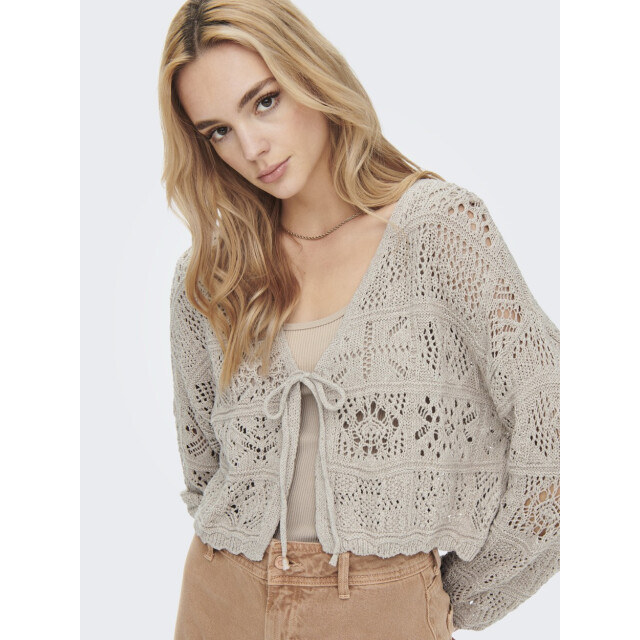 Only Onlbeach life 78 o-n cardigan knt zand 4249.04.0059 large