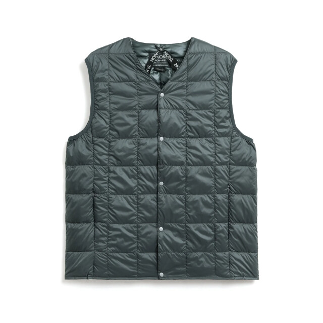 Taion v-neck down vest 001 charcoal 05113.990.0006 large