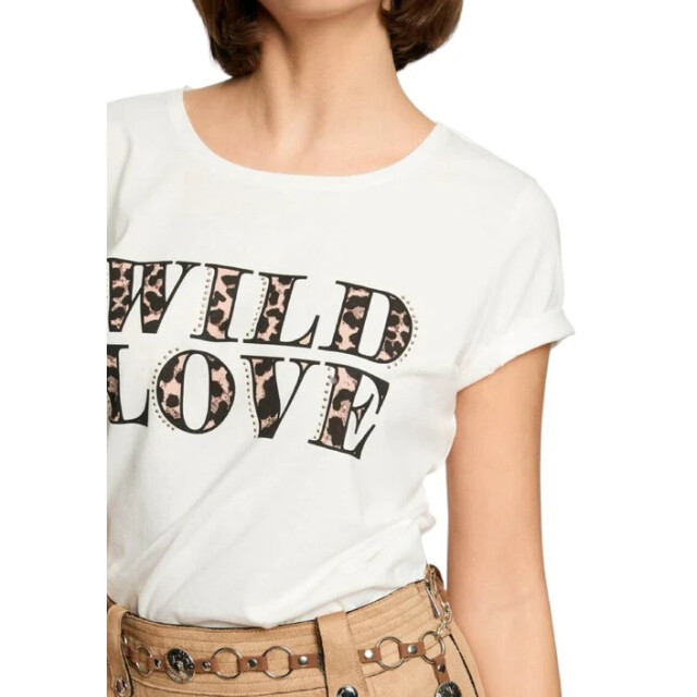 Morgan T-shirt dames Morgan De Toi T-shirt Dames large