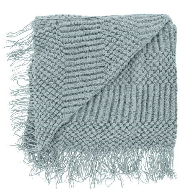 Unique Living plaid palma beach blue -130x160cm 2996619 large