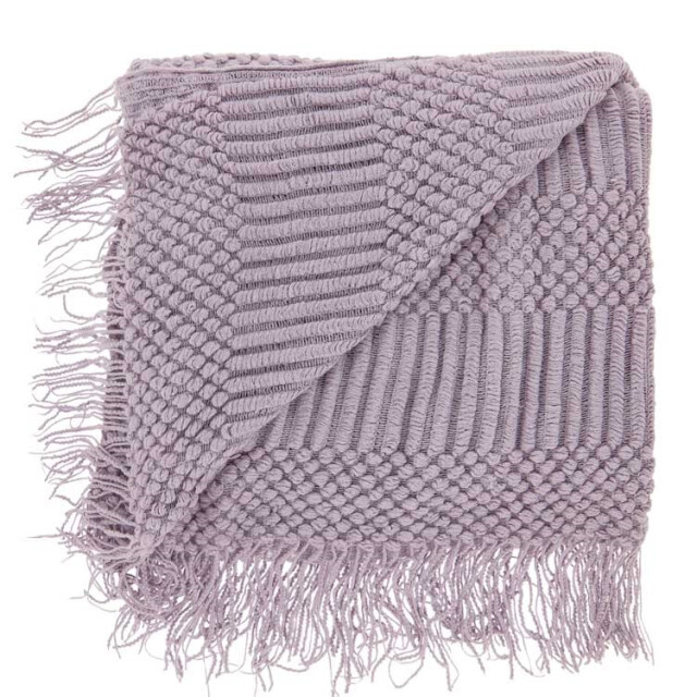 Unique Living plaid palma lila -130x160cm 2996621 large