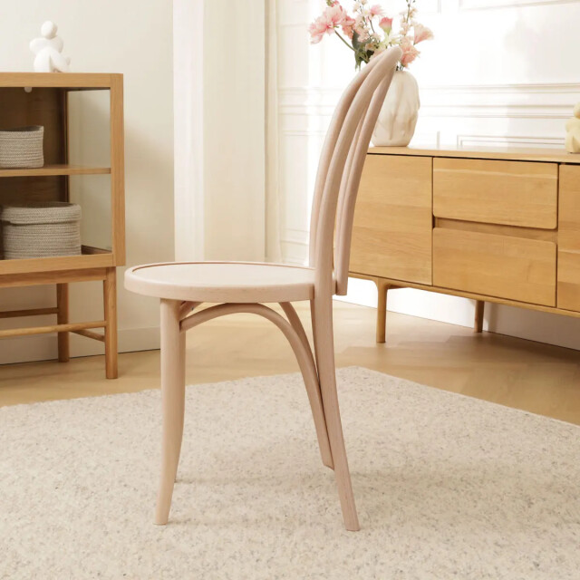 Fameg Vienna thonet no. 18 houten bistrostoel whitewash 2028520 large