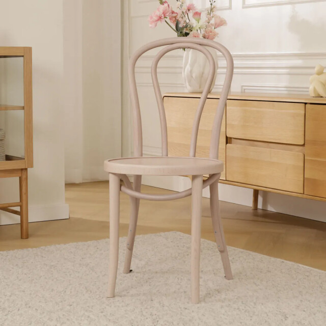 Fameg Vienna thonet no. 18 houten bistrostoel whitewash 2028520 large