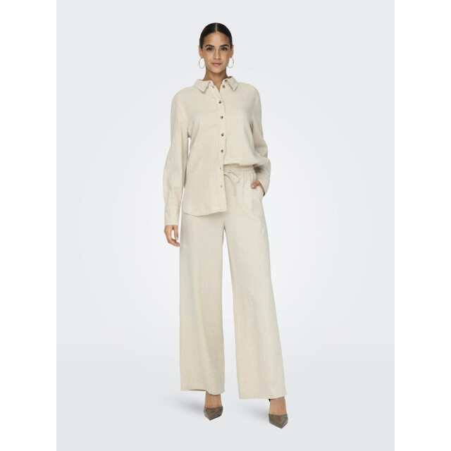 Jacqueline de Yong say hw linen wide pant wvn noos 15318361 oatmeal 06541.941.0004 large