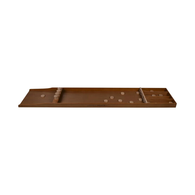 Longfield Games Longfield sjoelbak deluxe premium met 30 sjoelstenen wedstrijdsjoelbak 200 cm dark finish 340668 large