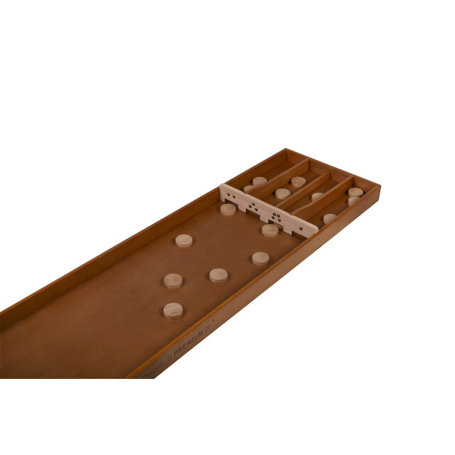 Longfield Games Longfield sjoelbak deluxe premium met 30 sjoelstenen wedstrijdsjoelbak 200 cm dark finish 340668 large