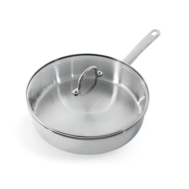 BK Cookware Bk bright hapjespan 28 cm rvs glazen deksel CC005749-001 large