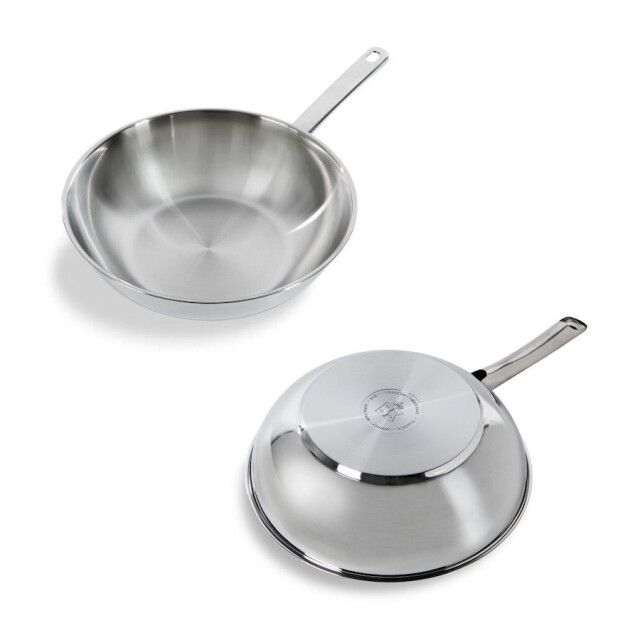 BK Cookware Bk bright rvs wokpan 28cm CC005747-001 large
