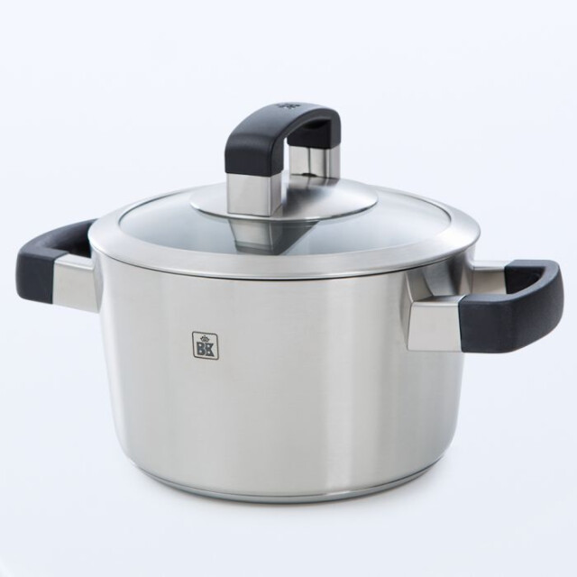 BK Cookware Bk conical cool glas pannenset 4 delig met glazen deksels B4375.004 large