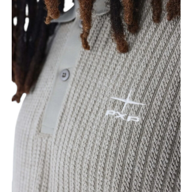 Project X Geribde preppy polo Project X Paris Geribde Preppy Polo large