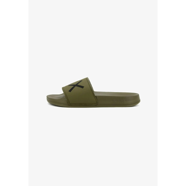 SUN68 X35102 slippers logo 19 militare X35102 large