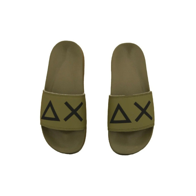 SUN68 X35102 slippers logo 19 militare X35102 large