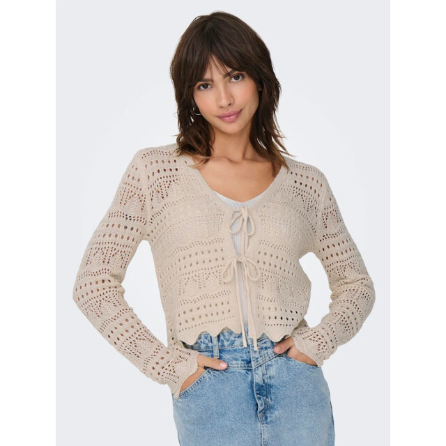 Jacqueline de Yong Sun lay l/s v-neck tie cardigan 15347234 large